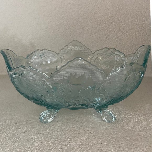 1940s Scalloped Edge Floral Glassware by Jeannette Lombardi - Picture 4 of 4